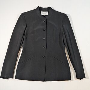 Vintage 80s-90s Holt Renfrew Classics Women's Silk Black Blazer Size 4
